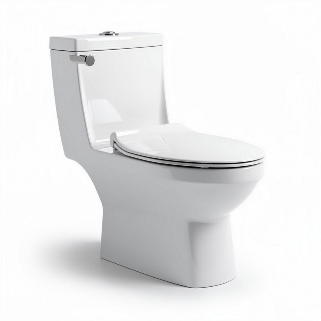 Vasca wc sospesa in ceramica bianca con sedile soft close 70 x 40 x 80cm